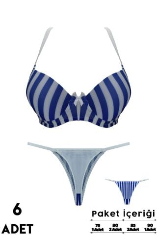 Love Secret 2-7 B Cup Balenli Destekli Bayan Sütyen Takım 6'lı