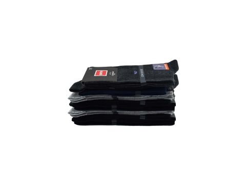 Şirin 7280-02 Ter Emici Dikişsiz Erkek Soket Çorap 12'li