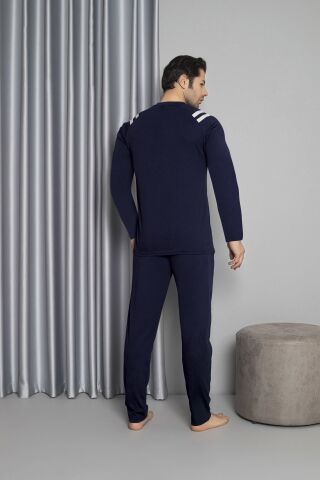Tekten 5840 Erkek Uzun Kollu Pijama Takım 4'lü