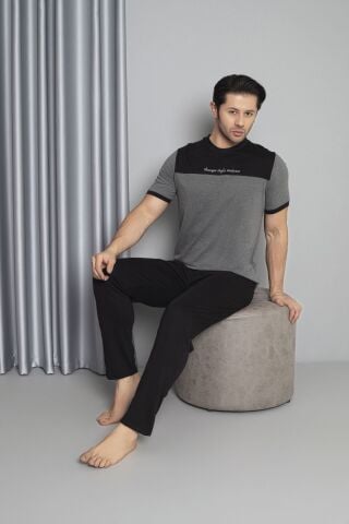 Tekten 5630 Erkek Kısa Kollu Pijama Takım 4'lü