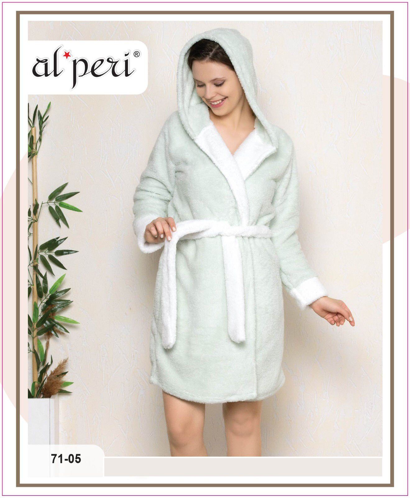 Alperi 71-05 Polar Bayan Uzun Kollu Sabahlık 4'lü