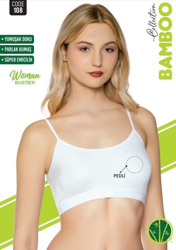 Sortie 108 Bambu İp Askılı Bayan Pedli Bustiyer