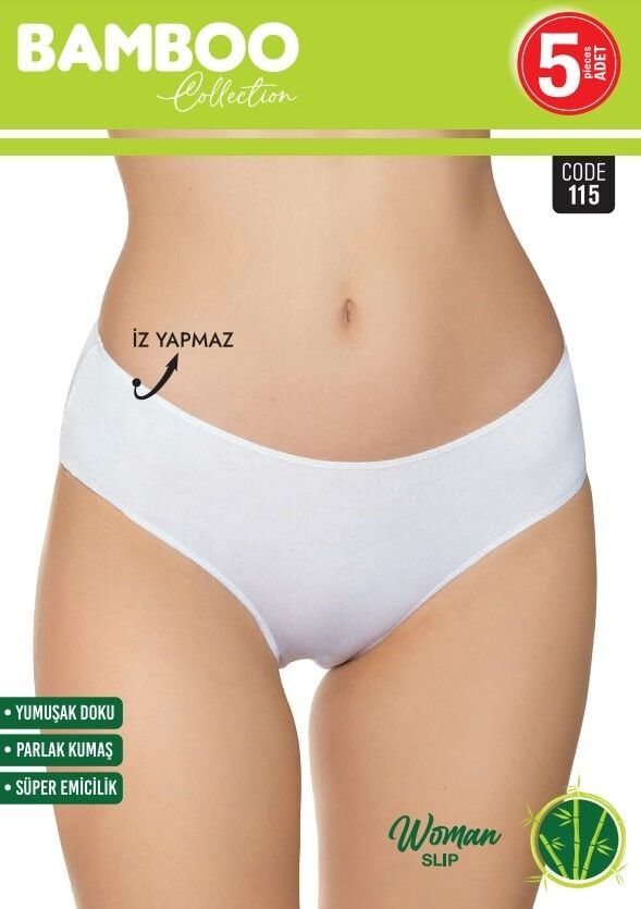 Sortie 115 Bambu Düşük Bel Bayan Külot 5'li