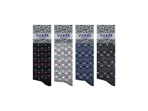 Vakre 9212-22 Bayan Penye Likralı Çorap 12'li