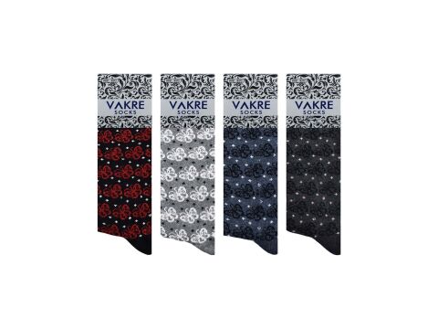 Vakre 9212-23 Bayan Penye Likralı Çorap 12'li
