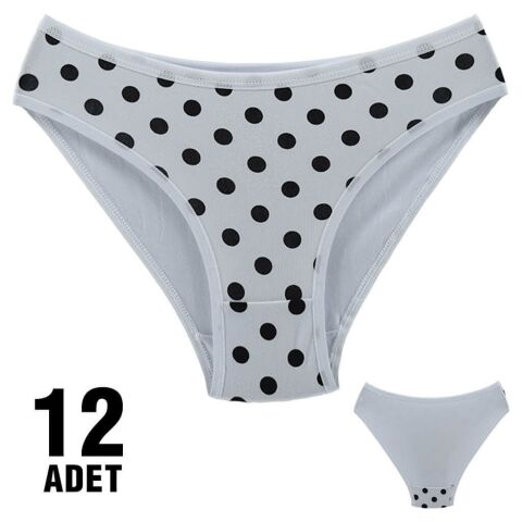 Dondeza 101-14 Desenli Bayan Bikini 12'li