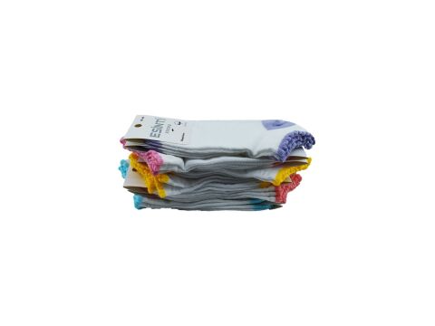 Esinti 30-24 Naturel Pamuk Dikişsiz Bayan Patik 12'li