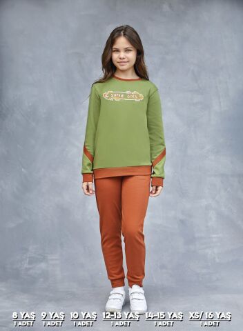 Elsima 3193 Kız Çocuk Uzun Kollu Pijama Takımı 6'lı (8-16YAŞ)