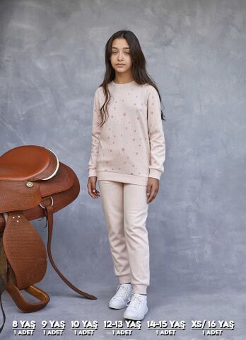 Elsima 3199 Kız Çocuk Uzun Kollu Pijama Takımı 6'lı (8-16YAŞ)