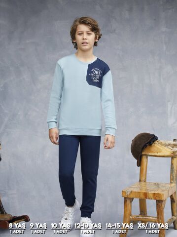 Elsima 3172 Erkek Çocuk Uzun Kollu Pijama Takımı 6'lı (8-16YAŞ)