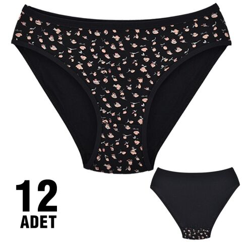 Dondeza 101-71 Desenli Bayan Bikini 12'li