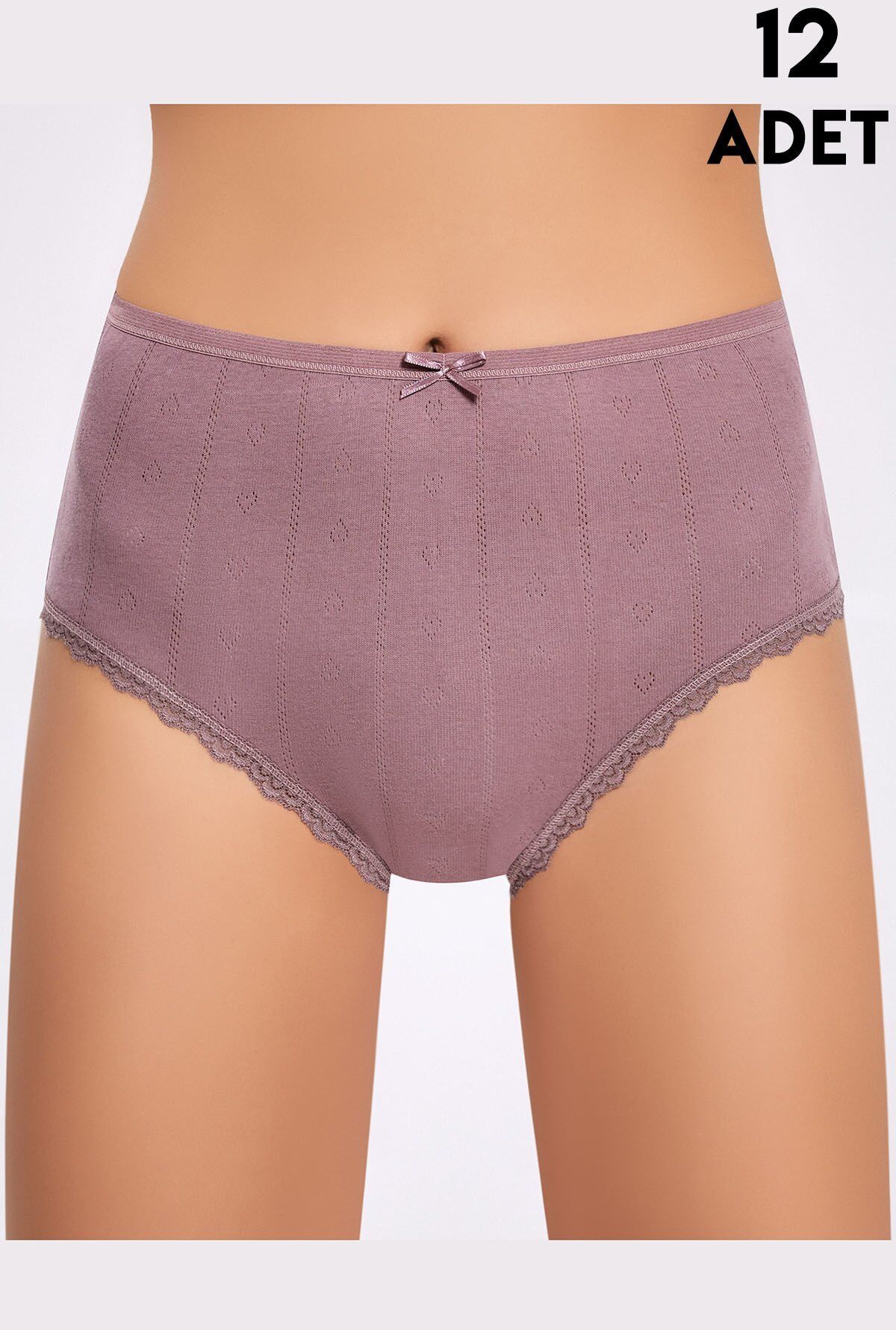 İlke 286 Jakarlı Dantelli Bayan Bato12'li (XL-2XL-3XL-4XL)