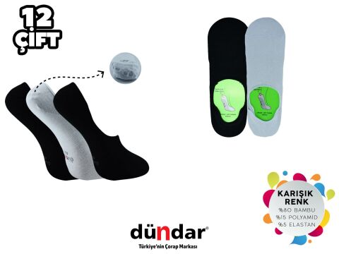 Dündar Dikişsiz Yıkamalı Kokulu Erkek Likralı Bambu Babet 12'li