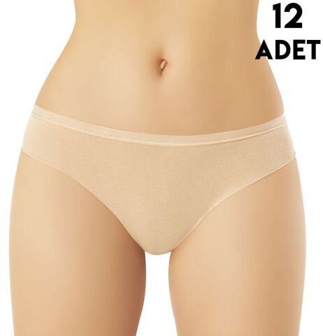 Kota 5027 Dikişsiz Penye Bayan Bikini (M-L-XL) 12'li