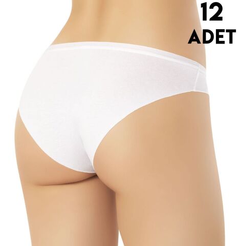 Kota 5027 Dikişsiz Penye Bayan Bikini (M-L-XL) 12'li