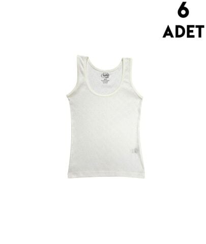 Kota 3428 Kız Çocuk Kalın Askılı Transferli Ribana Atlet 6'lı