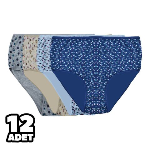 Dondeza 616 4XL Desenli Bayan Bato 12'li