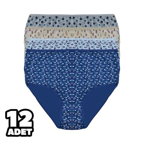 Dondeza 616 4XL Desenli Bayan Bato 12'li