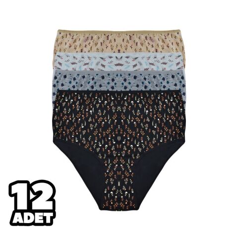 Dondeza 617 5XL Desenli Bayan Bato 12'li