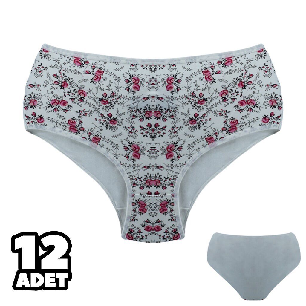 Dondeza 601-28 Desenli Bayan Battal Bato 12'li