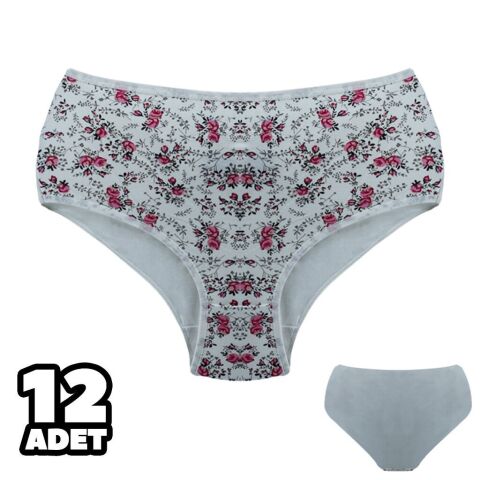 Dondeza 601-28 Desenli Bayan Battal Bato 12'li