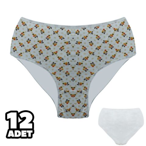 Dondeza 601-37 Desenli Bayan Battal Bato 12'li