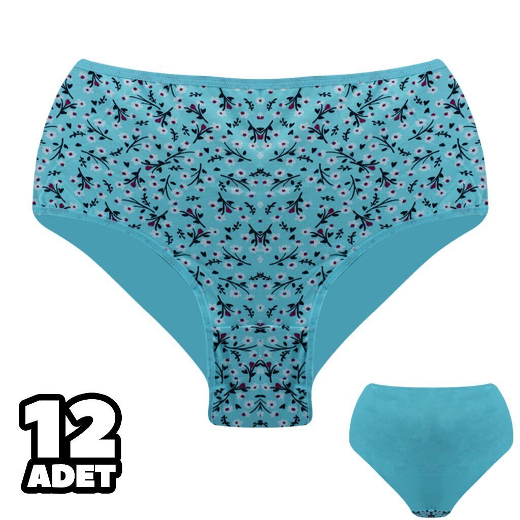 Dondeza 601-34 Desenli Bayan Battal Bato 12'li