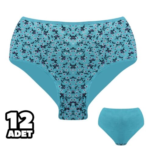 Dondeza 601-34 Desenli Bayan Battal Bato 12'li