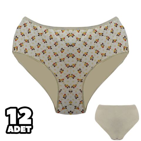 Dondeza 601-35 Desenli Bayan Battal Bato 12'li