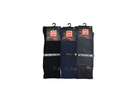 Şirin 8610-1 Likralı Kral Erkek Çorap 12'li