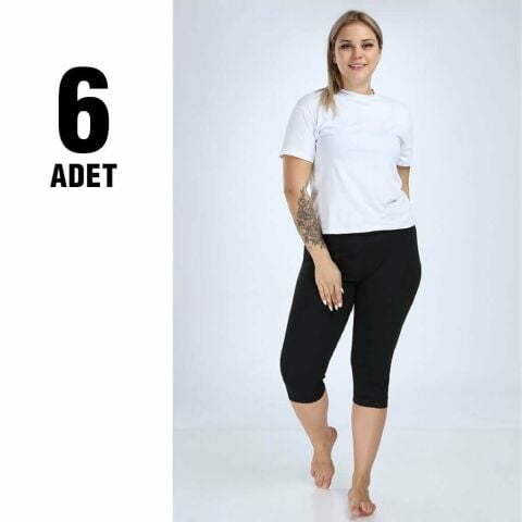 Hilal Yıldız Dantelli Bayan Kısa Tayt 6'lı