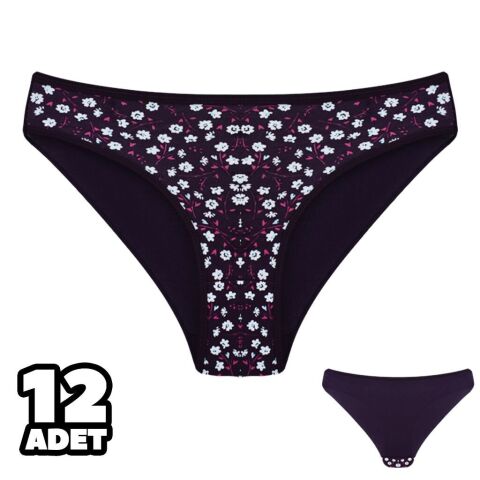 Dondeza 101-131 Desenli Bayan Bikini 12'li