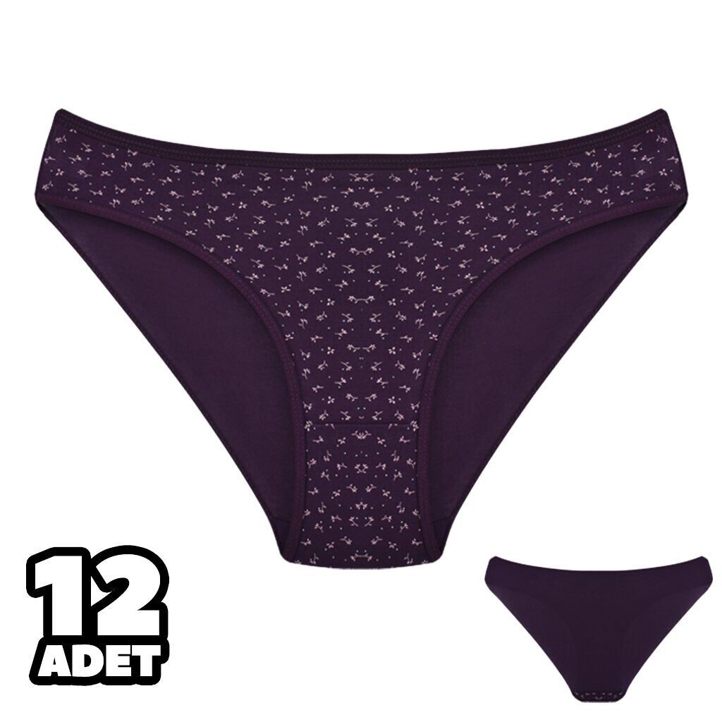 Dondeza 101-129 Desenli Bayan Bikini 12'li
