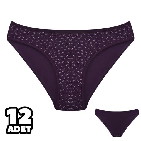 Dondeza 101-129 Desenli Bayan Bikini 12'li