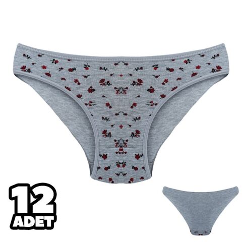 Dondeza 101-138 Desenli Bayan Bikini 12'li