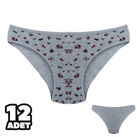 Dondeza 101-137 Desenli Bayan Bikini 12'li