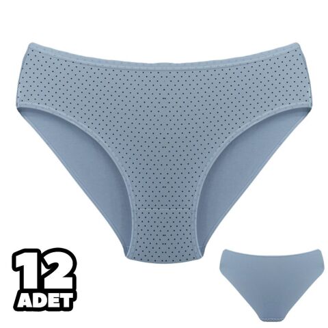 Dondeza 201-155 Desenli Bayan Ara Beden Külot 12'li